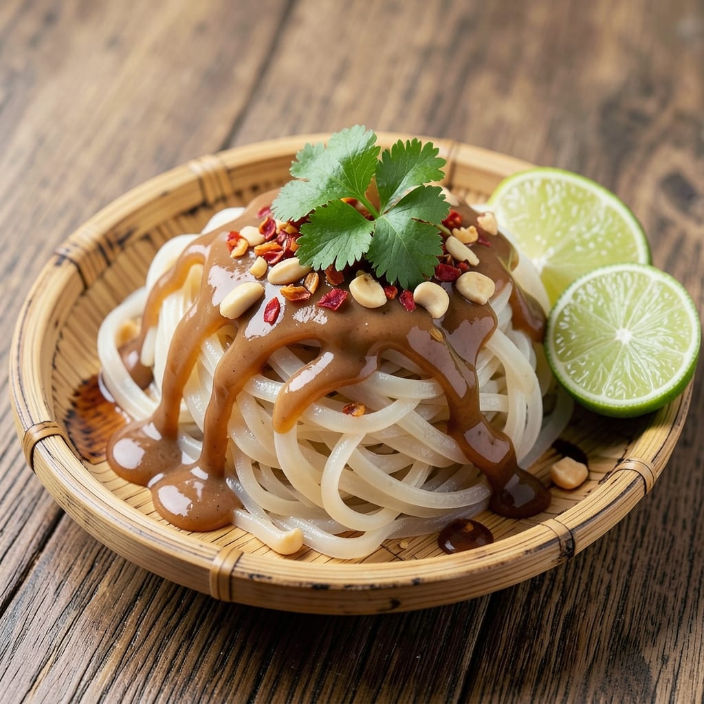 Asian Style Rice Noodle Recipe: Thai-Inspired Peanut-Lime Stir-Fry