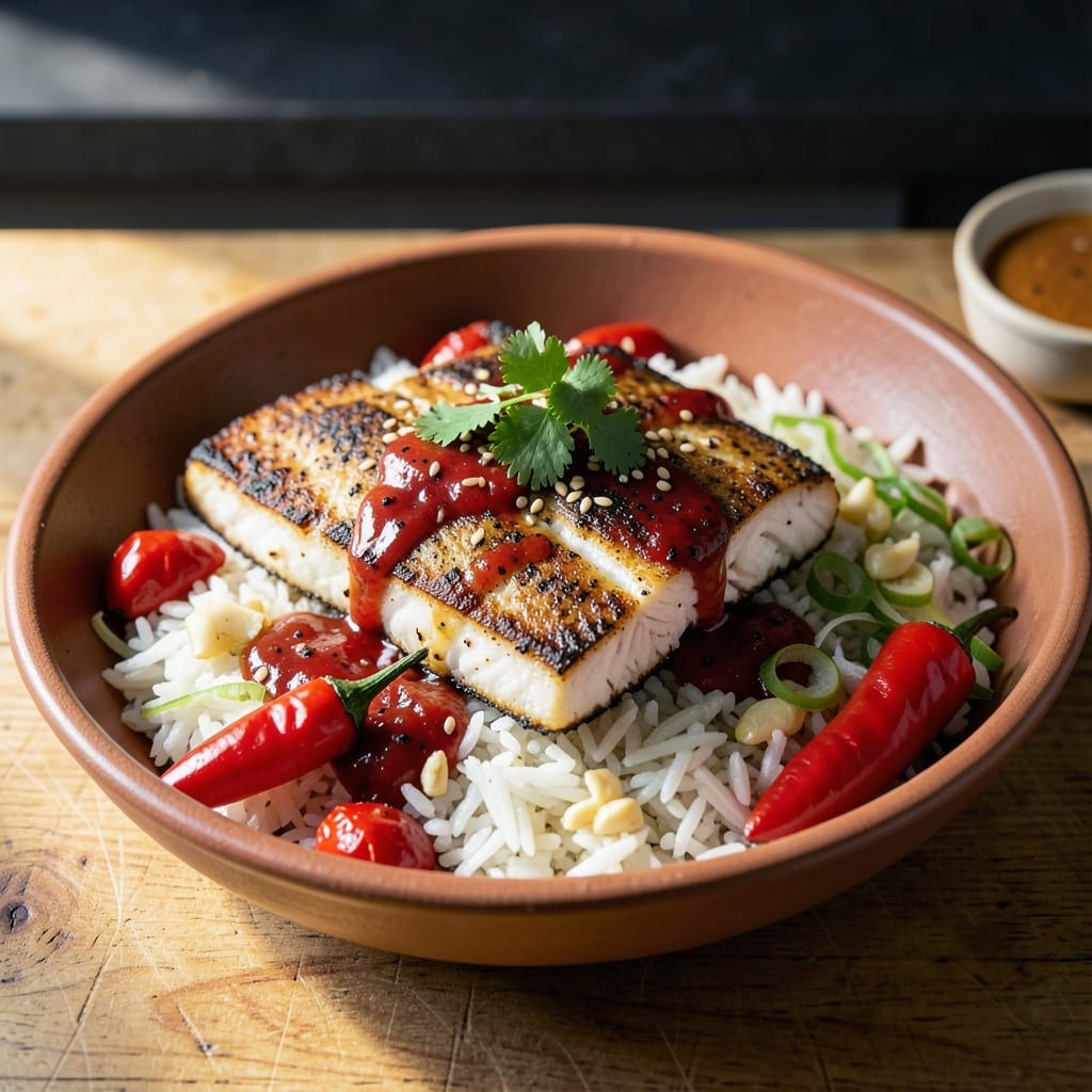 African Fish and Rice Recipe: One-Pot Spice Harmony with Flaky Fish
