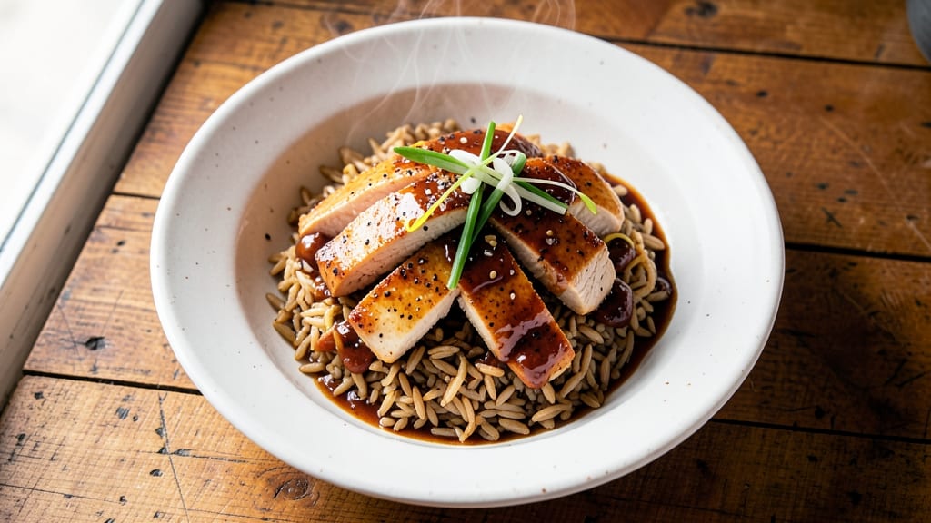 Chicken and Brown Rice Stir Fry Recipe: Wok-Tossed Crunch With Savory Soy-Kissed Rice
