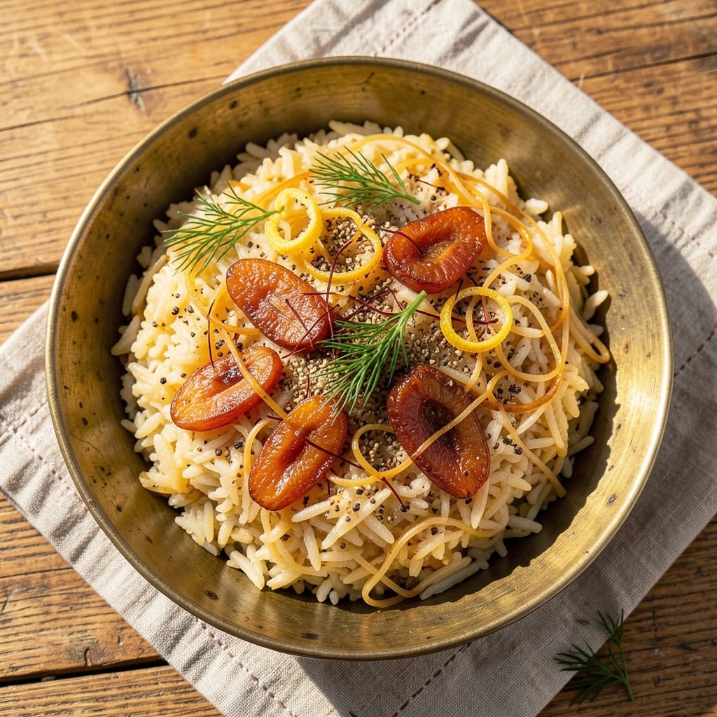 Armenian Rice Pilaf With Vermicelli Recipe: Golden Saffron Threads and Nutty Depth