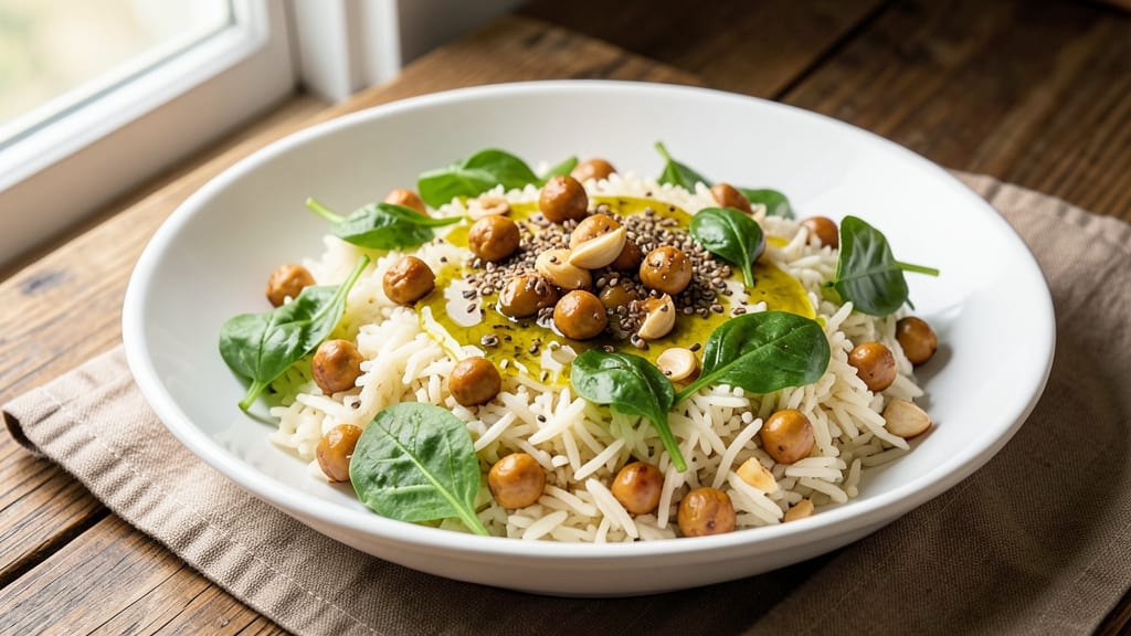 Chickpea Spinach Rice Recipe: Savory Herb-Packed One-Pan Meal