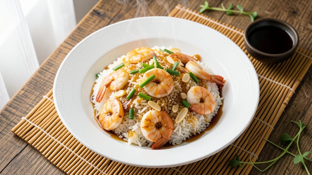 Chinese Shrimp Fried Rice Recipe with Oyster Sauce: Wok-Tossed Crunch and Umami Depth