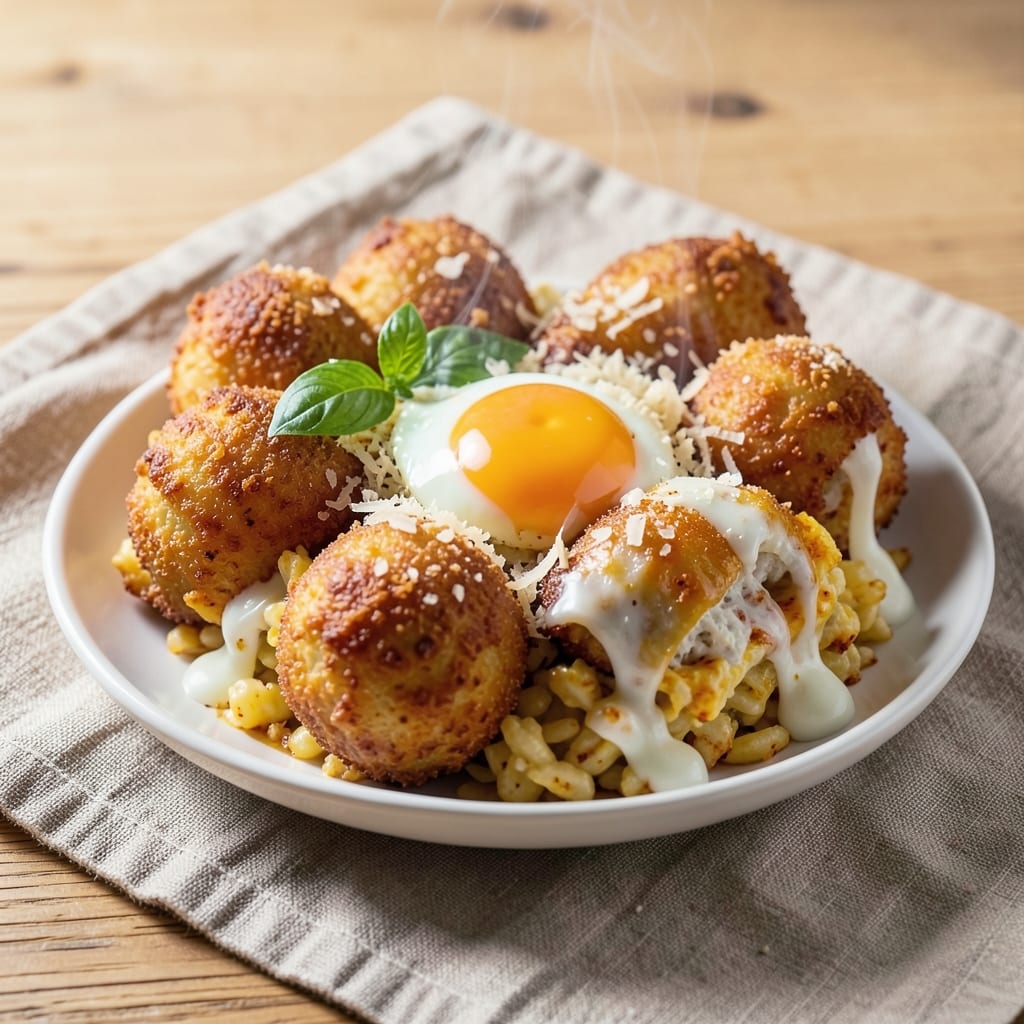 Arancini Rice Recipe: Sicilian Crispy Balls with Melty Mozzarella Hearts