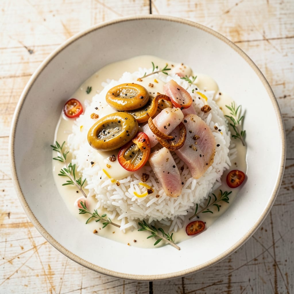 Ackee and Saltfish Seasoned Rice Recipe: Jamaican Breakfast Harmony in One Pot