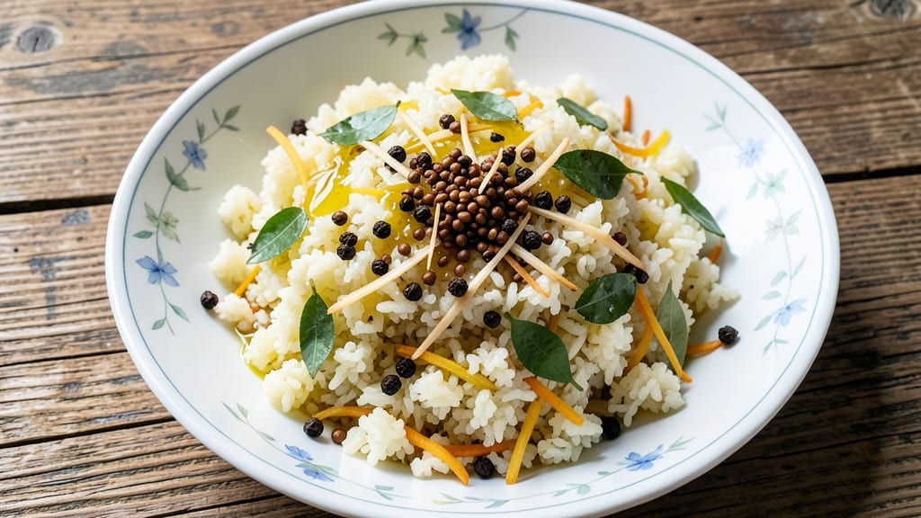 Cauliflower Rice Recipe in Tamil: Tamil-Style Stir-Fry with Mustard Seed Crunch