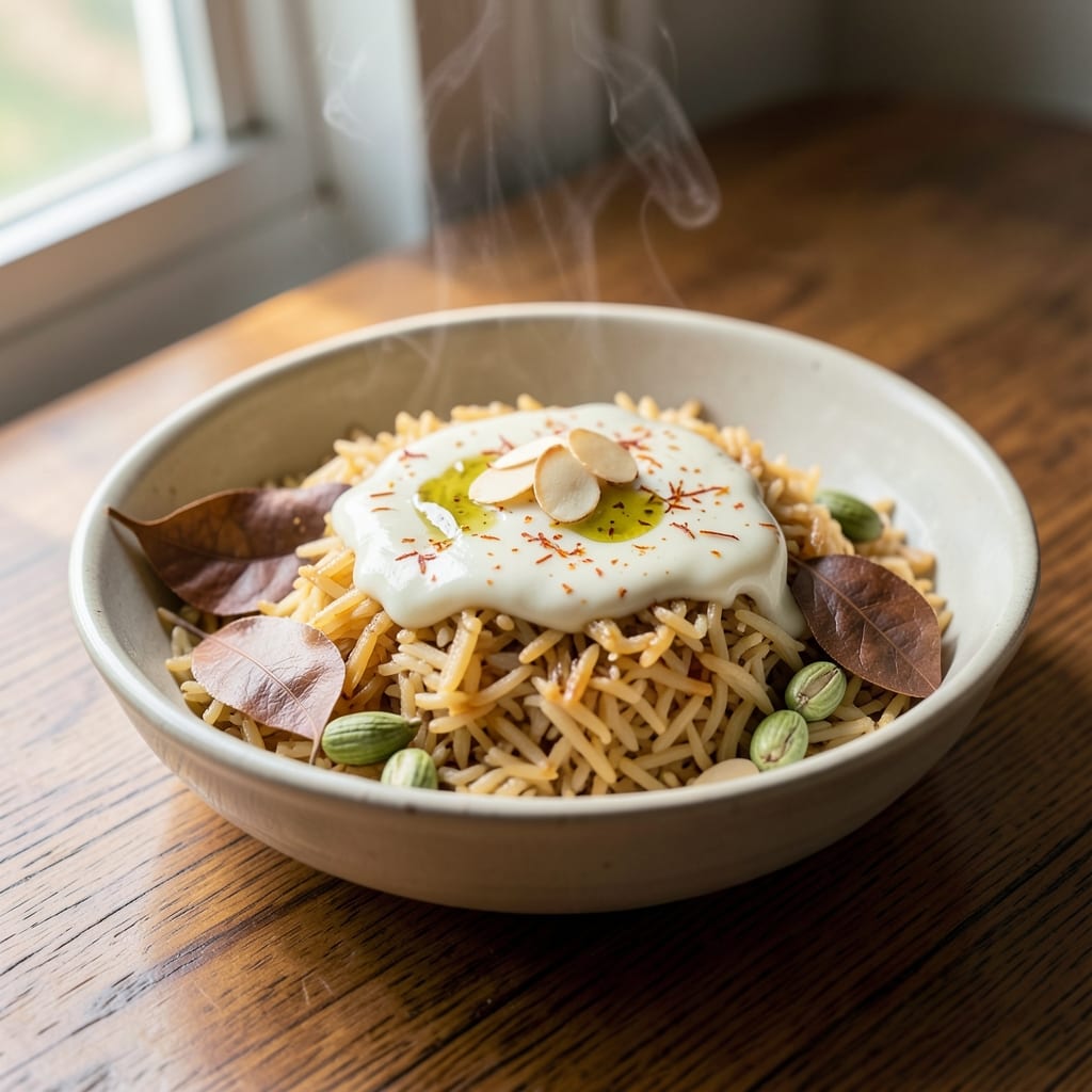 Aromatic Basmati Rice Recipe: Fragrant Coconut-Saffron Infusion in One Pot