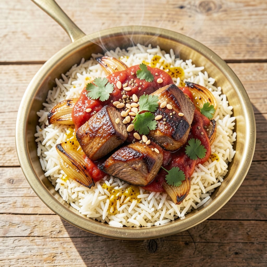 Al Kabsa Rice Recipe: Fragrant Spiced Lamb and Rice One-Pot Harmony