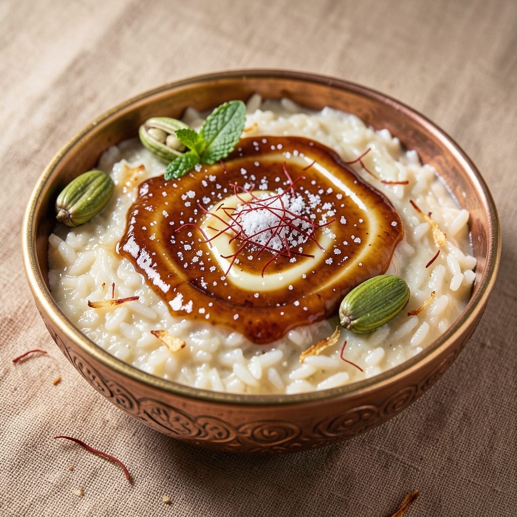 Arabic Rice Pudding Recipe: Saffron-Infused Creaminess With Toasted Cardamom