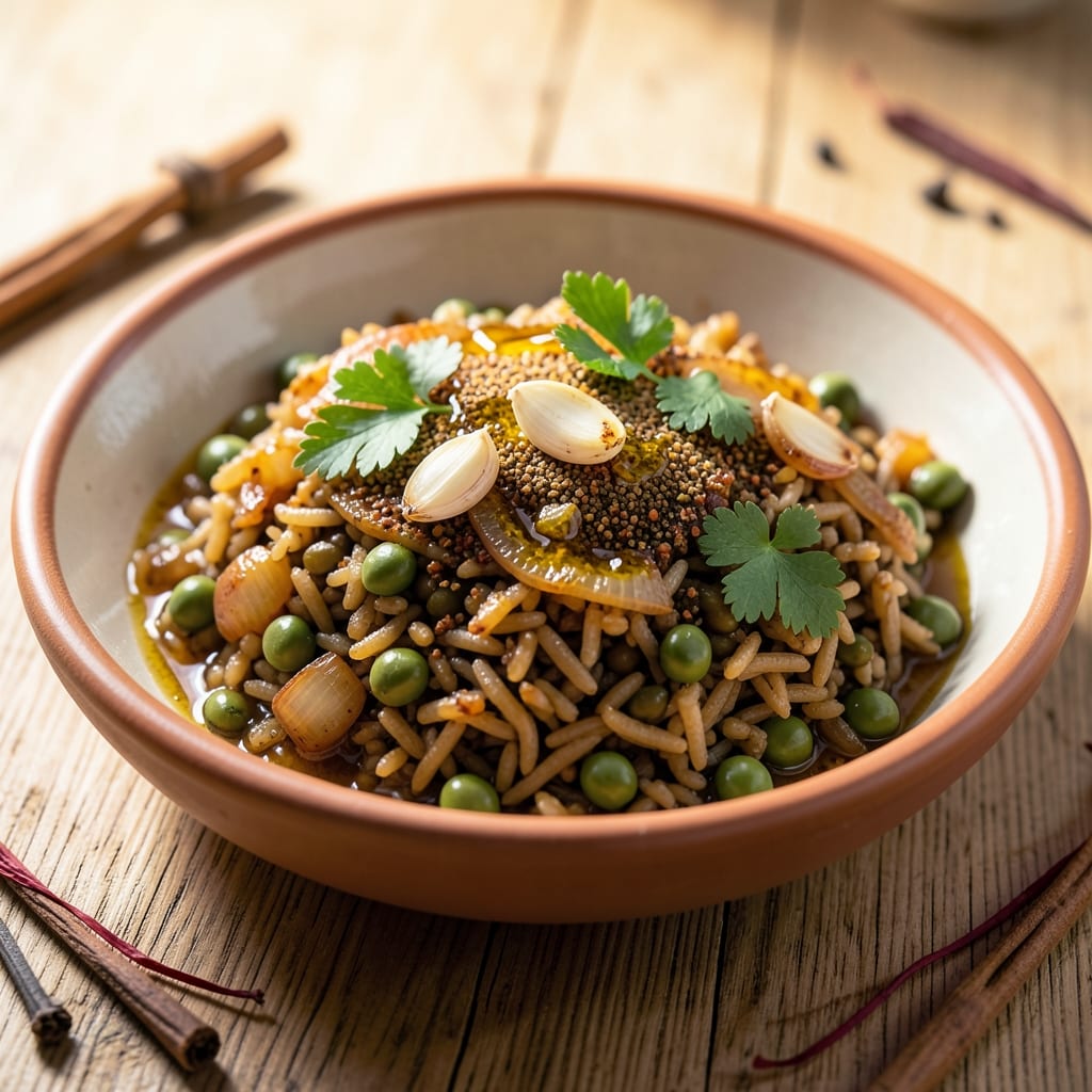 Arabic Lentil Rice Recipe: Fragrant Saffron and Toasted Spice Blend