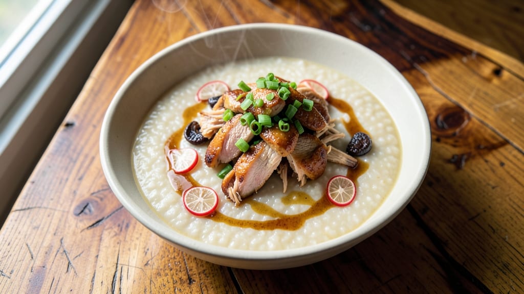 Chinese Chicken Rice Porridge Recipe: Silky Congee With Shredded Protein Magic