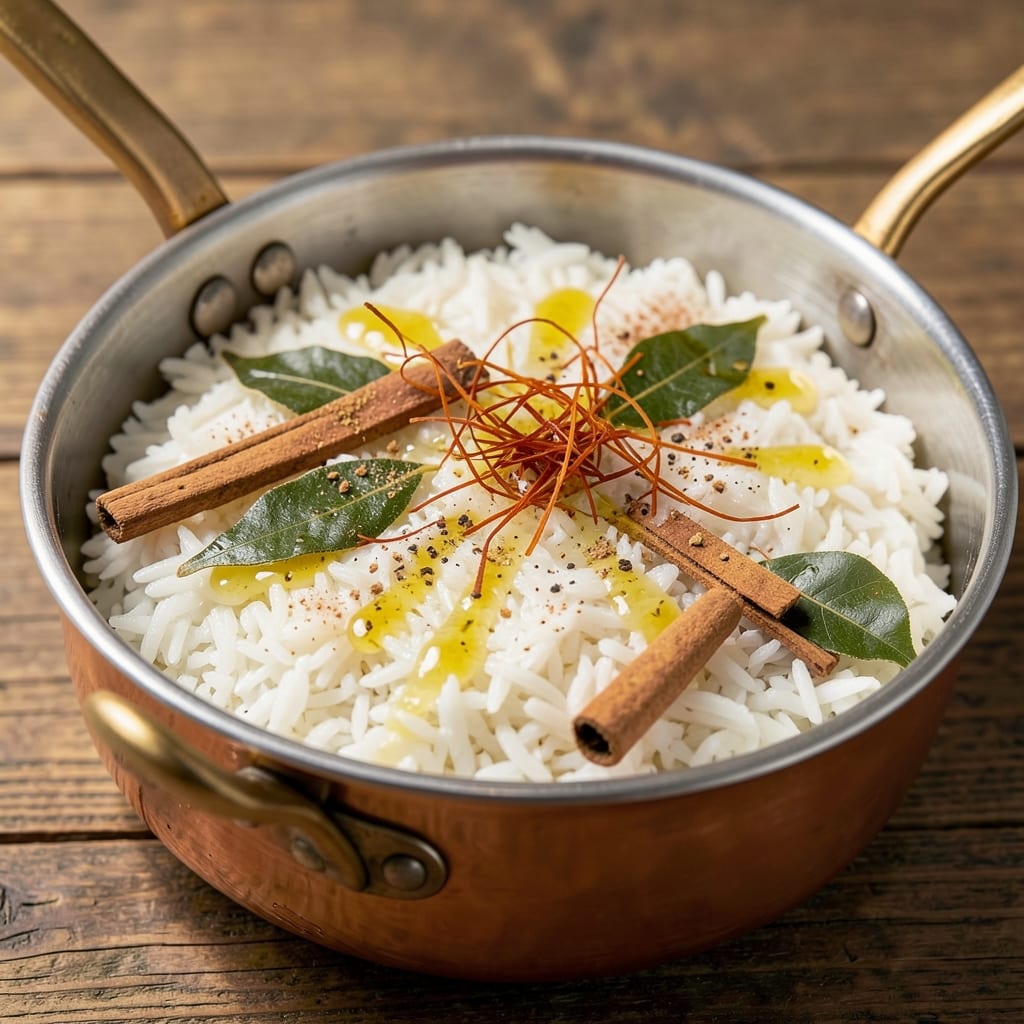 Arabic White Rice Recipe: Fragrant Saffron and Lemon Infusion