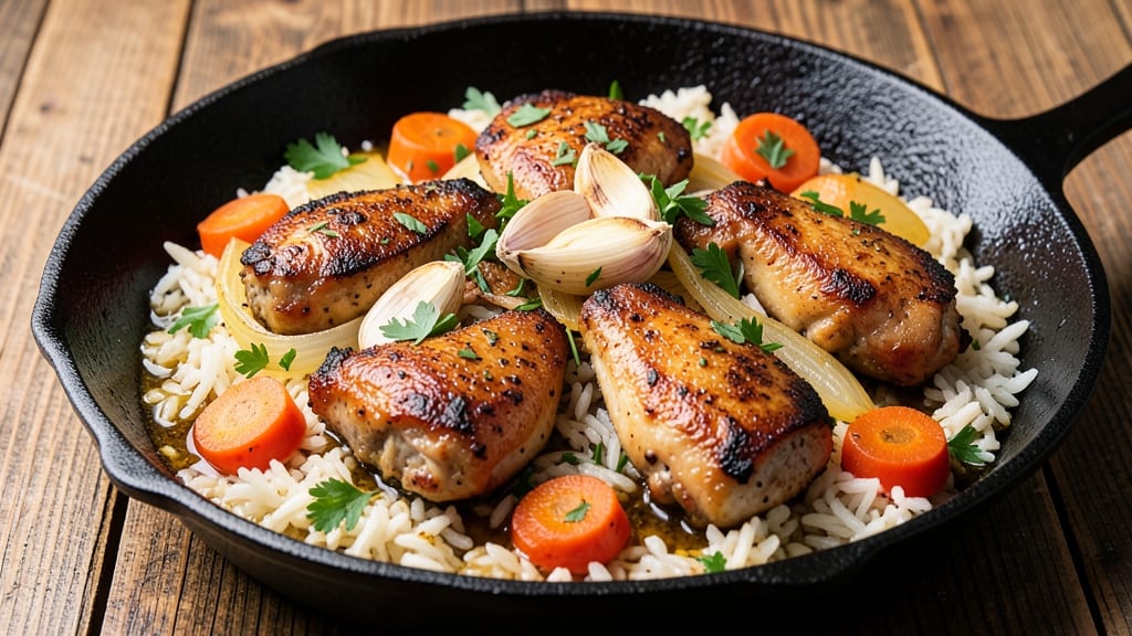 Chicken and Rice Skillet Dinner Recipe: One-Pan Protein-Packed Meal in 30 Minutes