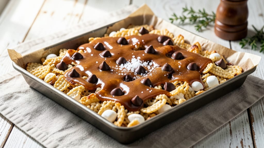 Chocolate Chunk Rice Krispie Treats Recipe: Fudgy Melting Centers and Crunchy Edges