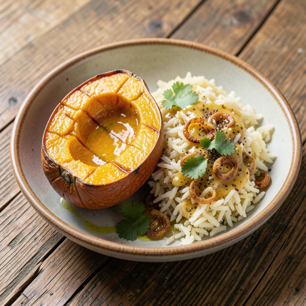 Acorn Squash and Rice Recipe: Roasted Spice Harmony in One Pot