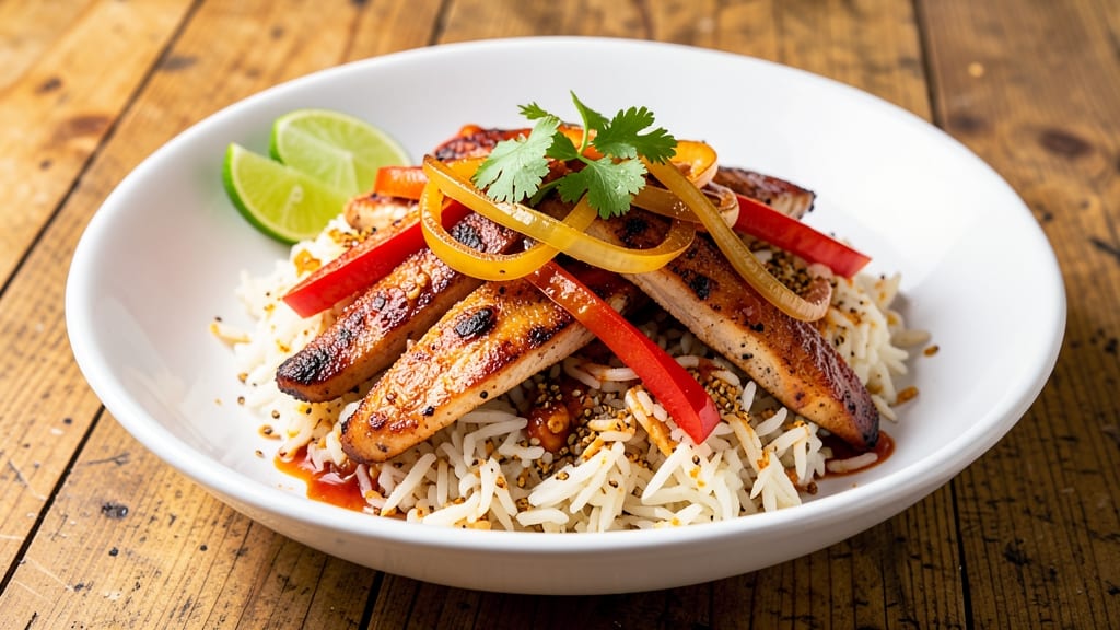 Chicken Fajita Rice Recipe Road: One-Pan Fiesta With Charred Peppers and Zesty Lime