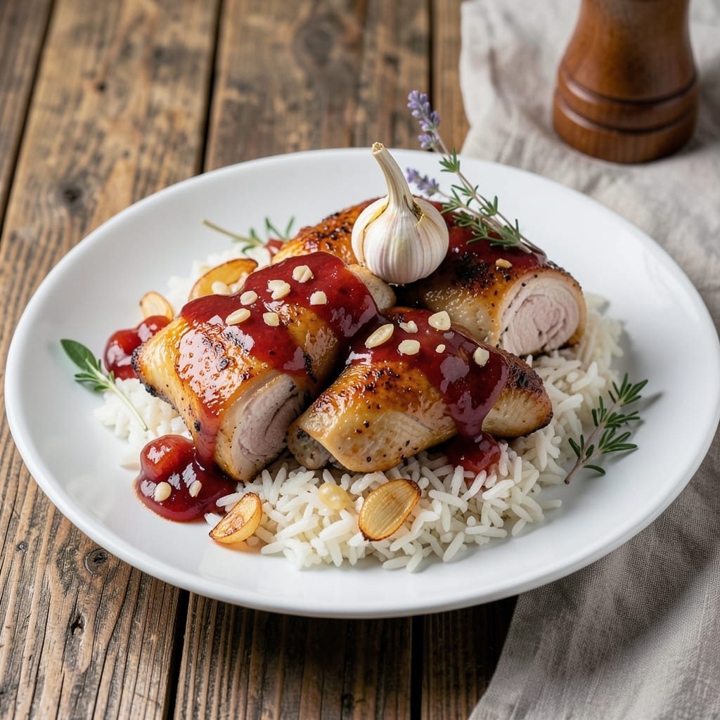 Apricot Chicken and Rice Recipe: Sweet-Tart Glazed One-Pan Harmony