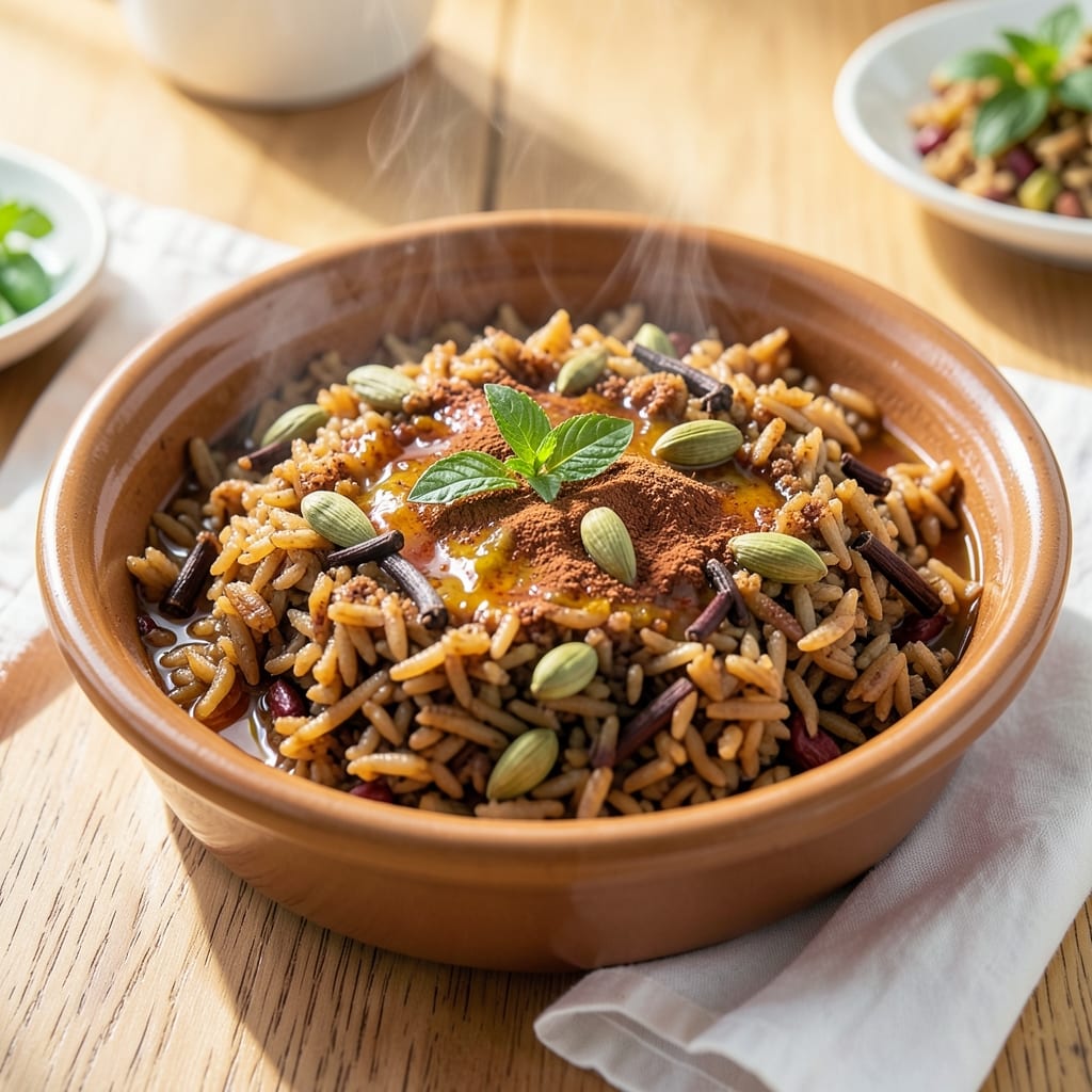 Arabic Brown Rice Recipe: Toasted Spice and Lemon Brightness