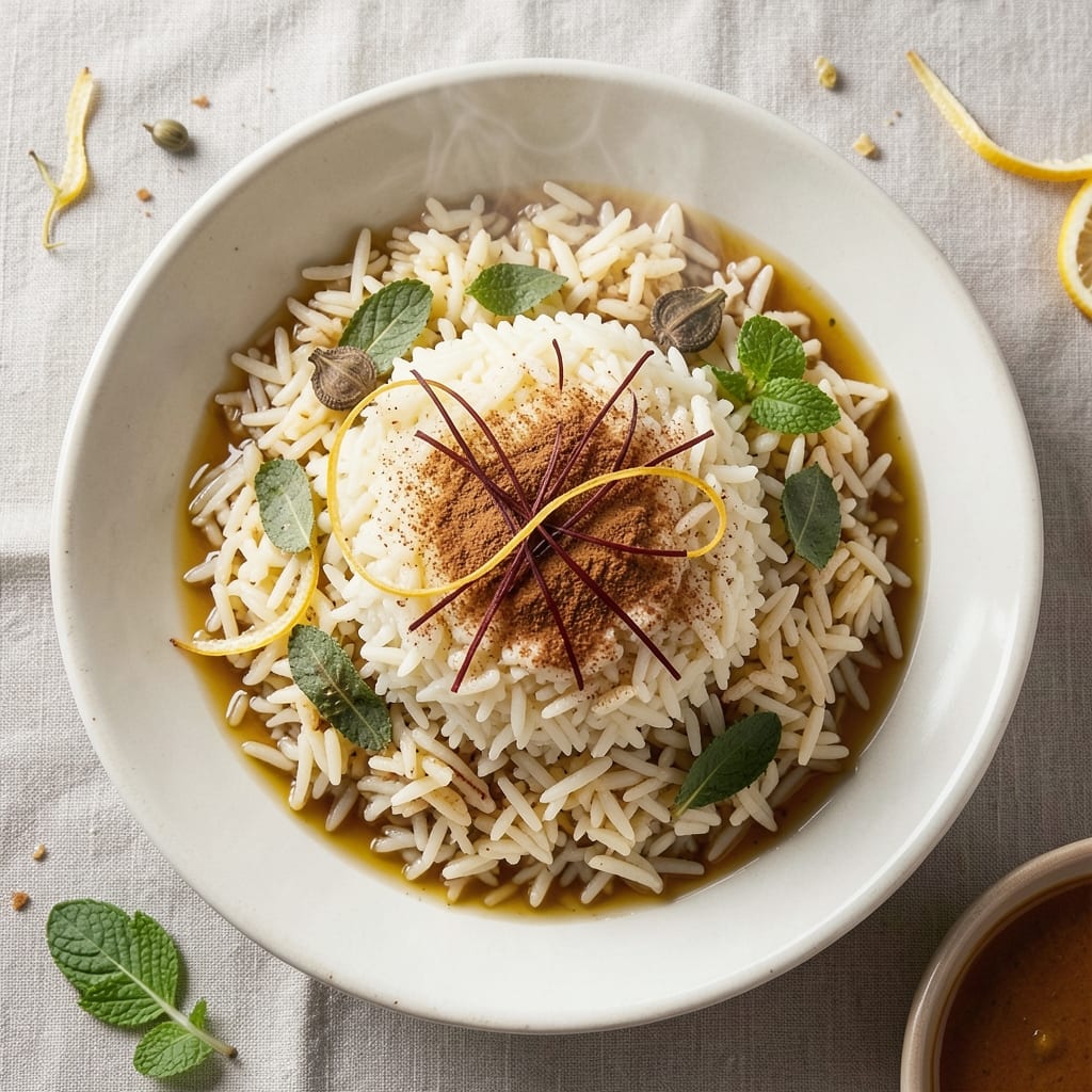 Armenian Basmati Rice Recipe: Fragrant Saffron and Toasted Herb Infusion