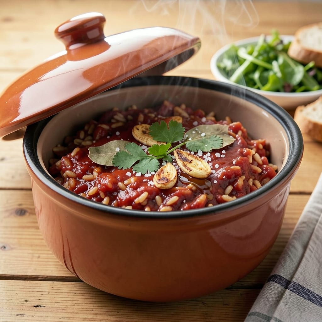 Arroz Rojo Rice Cooker Recipe: Filipino Tomato Vinegar Magic
