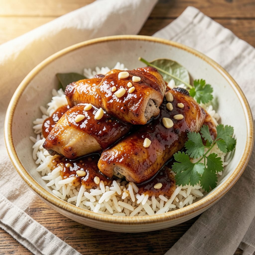 Adobo Rice Filipino Recipe: Vinegar-Kissed Aromatics and Perfectly Steamed Grains