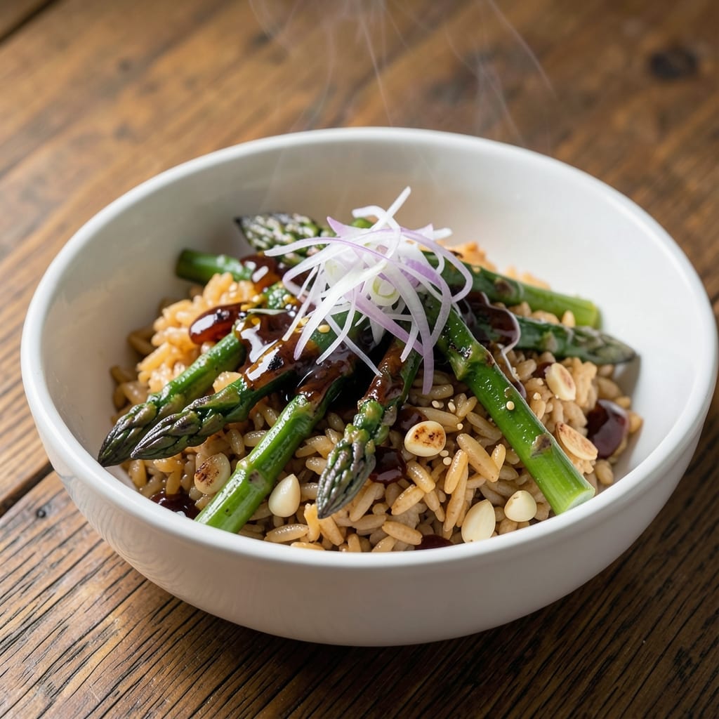 Asparagus and Brown Rice Recipe: Earthy Umami Pairing in One-Pot