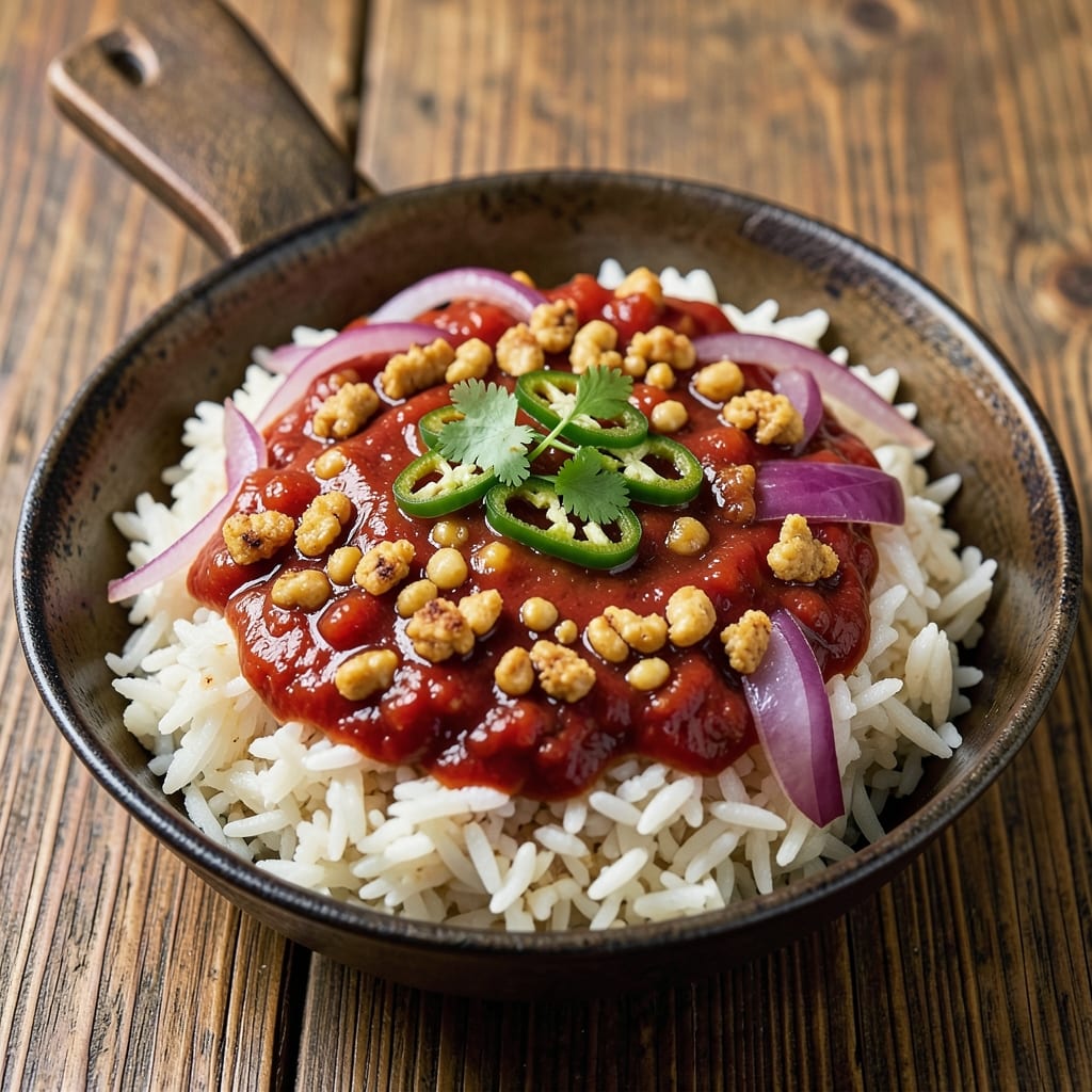 Andhra Tomato Rice Recipe: Tamarind-Kissed Spice Bomb with Crispy Lentils