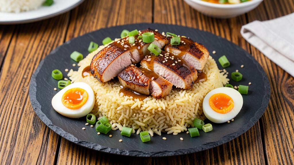 Chicken Rice Oyster Sauce Recipe: Wok-Fried Crunch with Silky Egg Ribbons and Fragrant Jasmine Rice