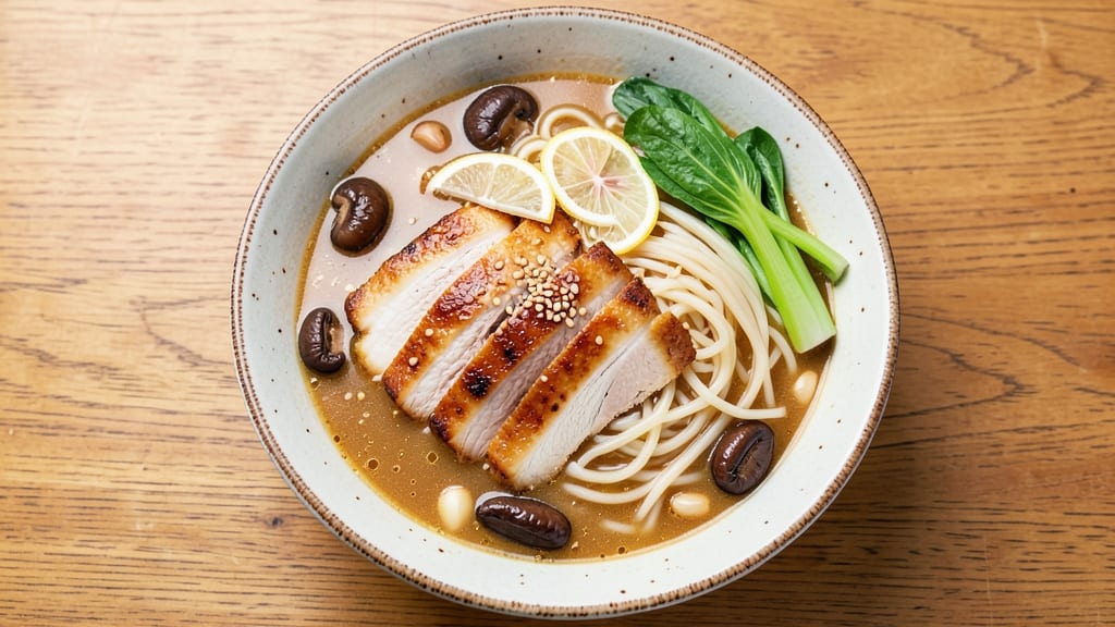 Chicken Ramen Rice Noodle Recipe: Umami-Packed Broth with Silky Noodles and Shaved Chicken