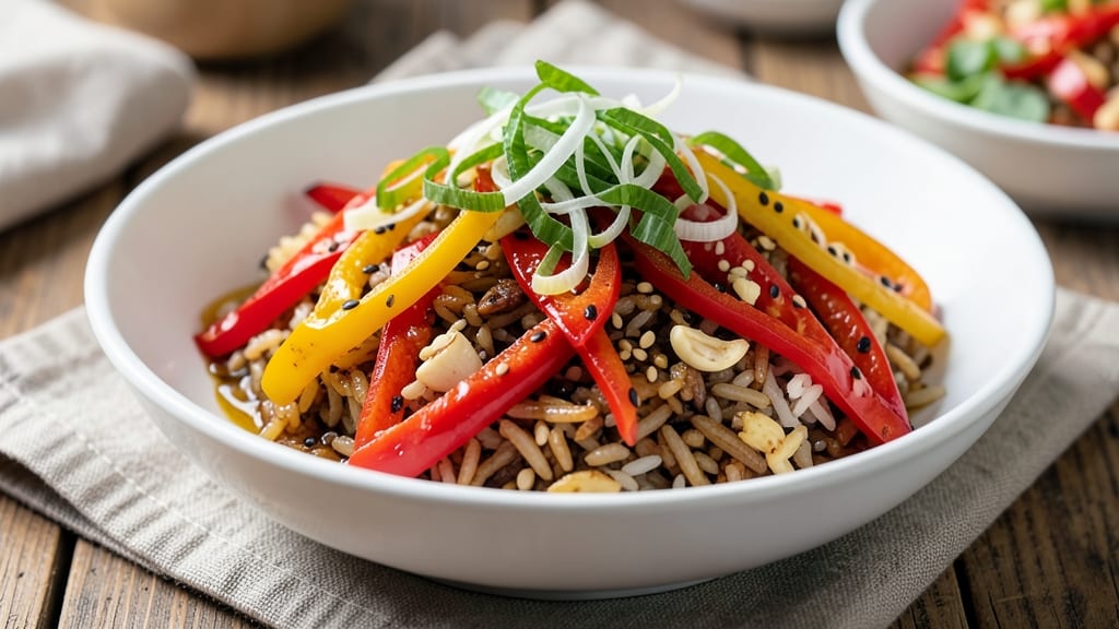 Capsicum Fried Rice Recipe: Vibrant Veggie-Packed One-Pan Meal