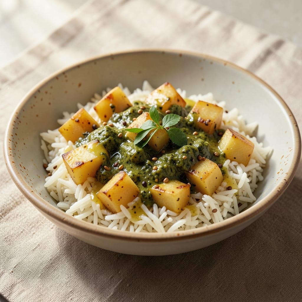 Aloo Methi Rice Recipe: Creamy Fenugreek and Potato One-Pot Magic