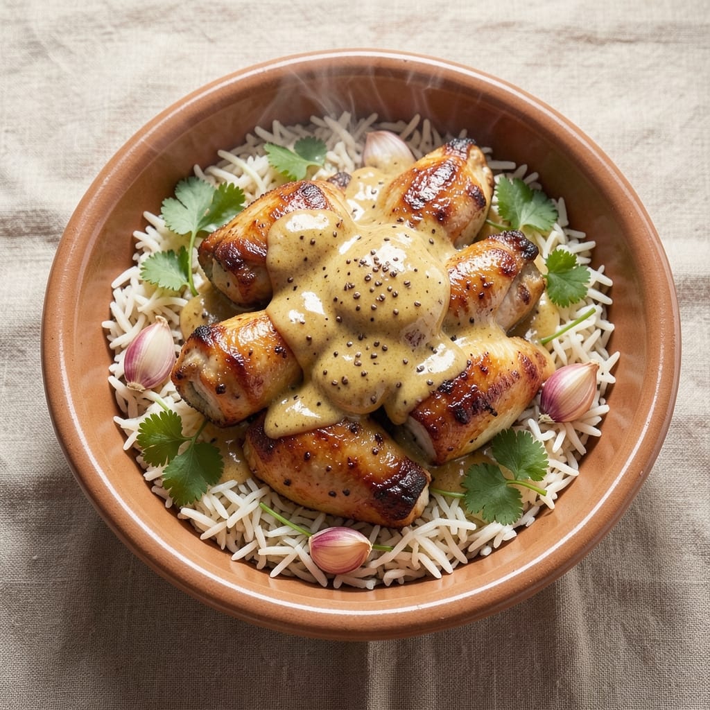 Arabic Chicken and Rice Recipe: Fragrant Saffron and Toasted Spice Harmony