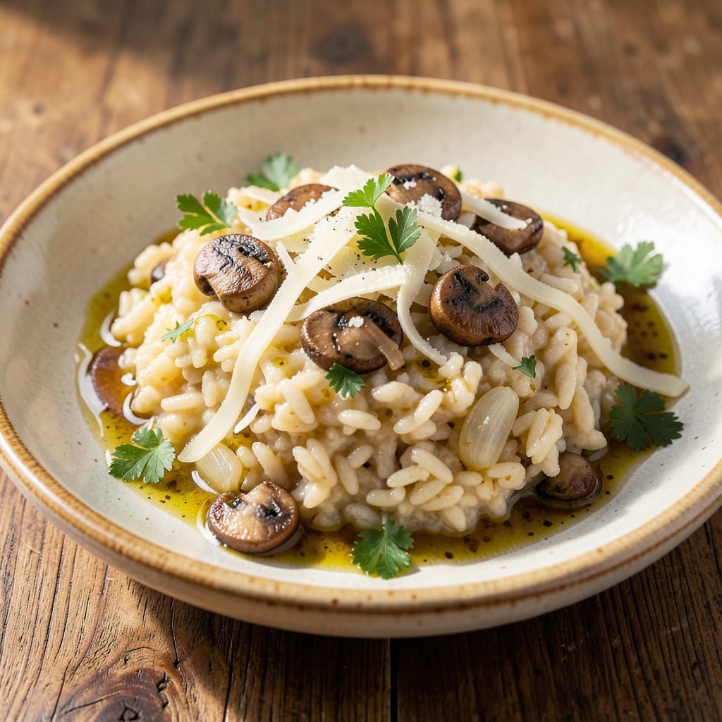 Asiago Rice Recipe: Creamy Mushroom Pilaf with Nutty Cheese Depth