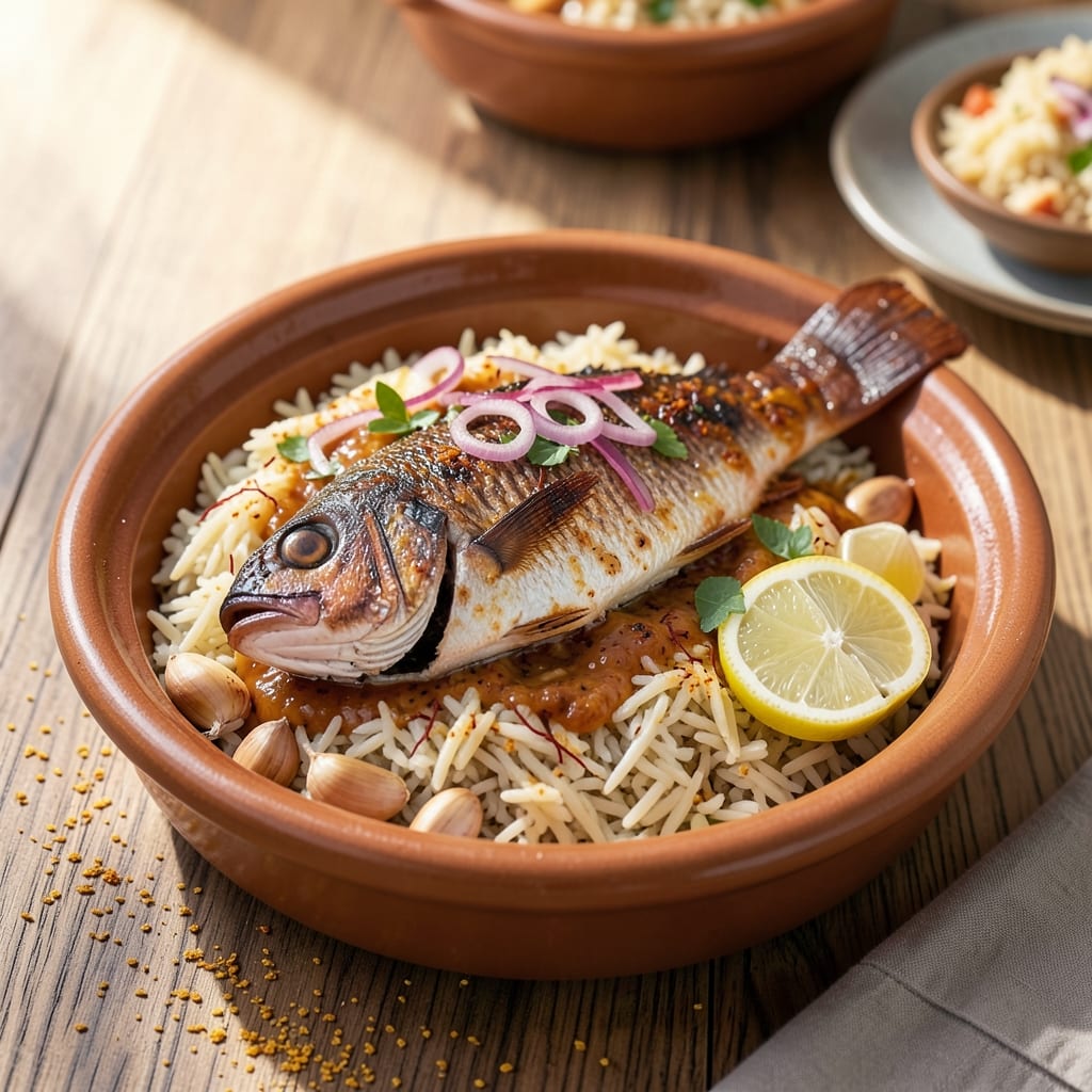 Arabic Fish and Rice Recipe: Fragrant Saffron and Lemon Spice Harmony