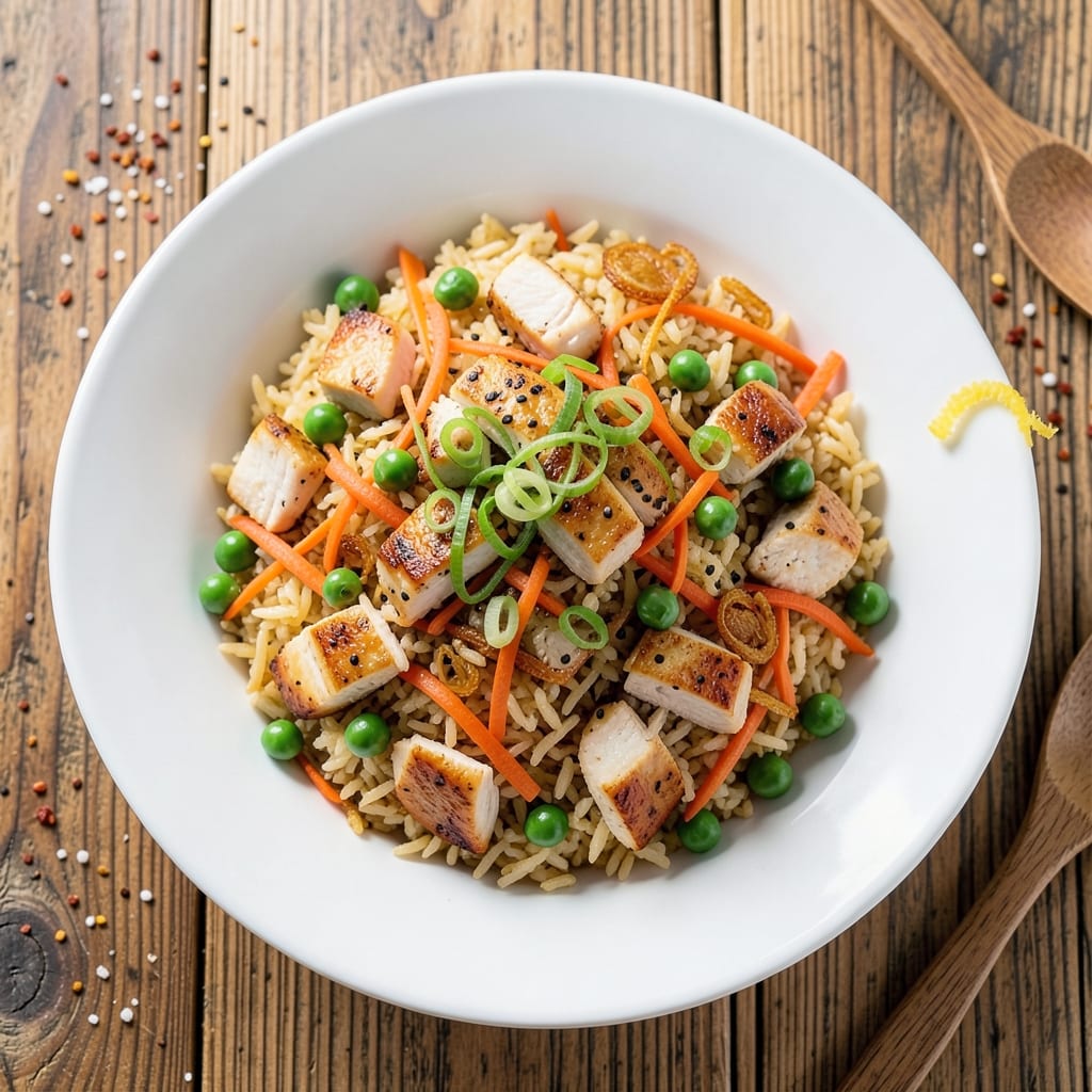 American Chinese Fried Rice Recipe: Egg-Stirred Fluffiness With Scallion Crunch