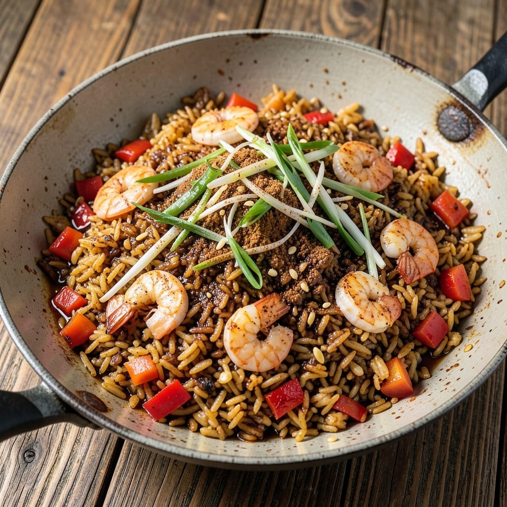 5 Spice Fried Rice Recipe: Wok-Heated Aromatics and Perfectly Separated Grains