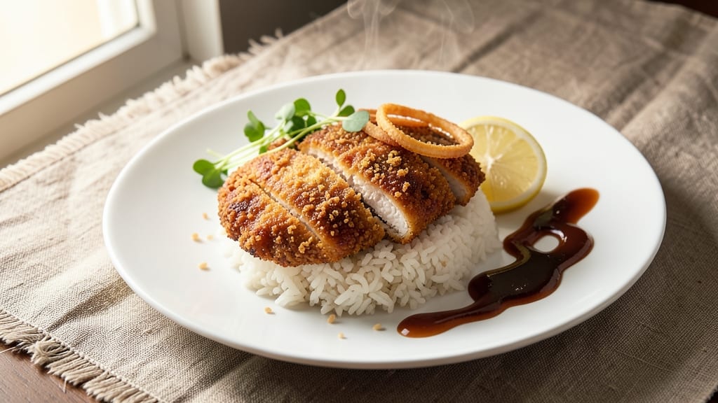 Chicken Katsu Rice Recipe: Crispy Breaded Cutlets Over Steamed Rice