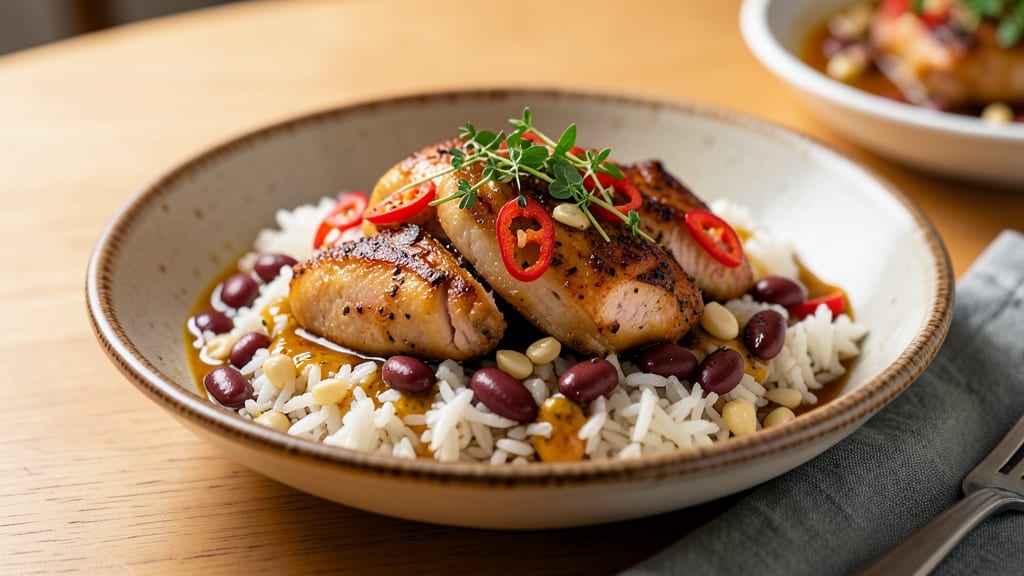 Caribbean Chicken, Rice, and Peas Recipe: Jamaican-Inspired One-Pot Spice Symphony