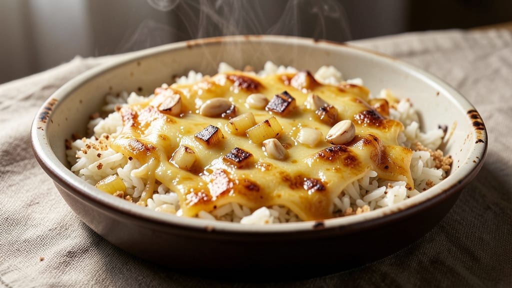 Jamie Oliver's Cheese Baked Rice Recipe: Golden Crust, Gooey Centers