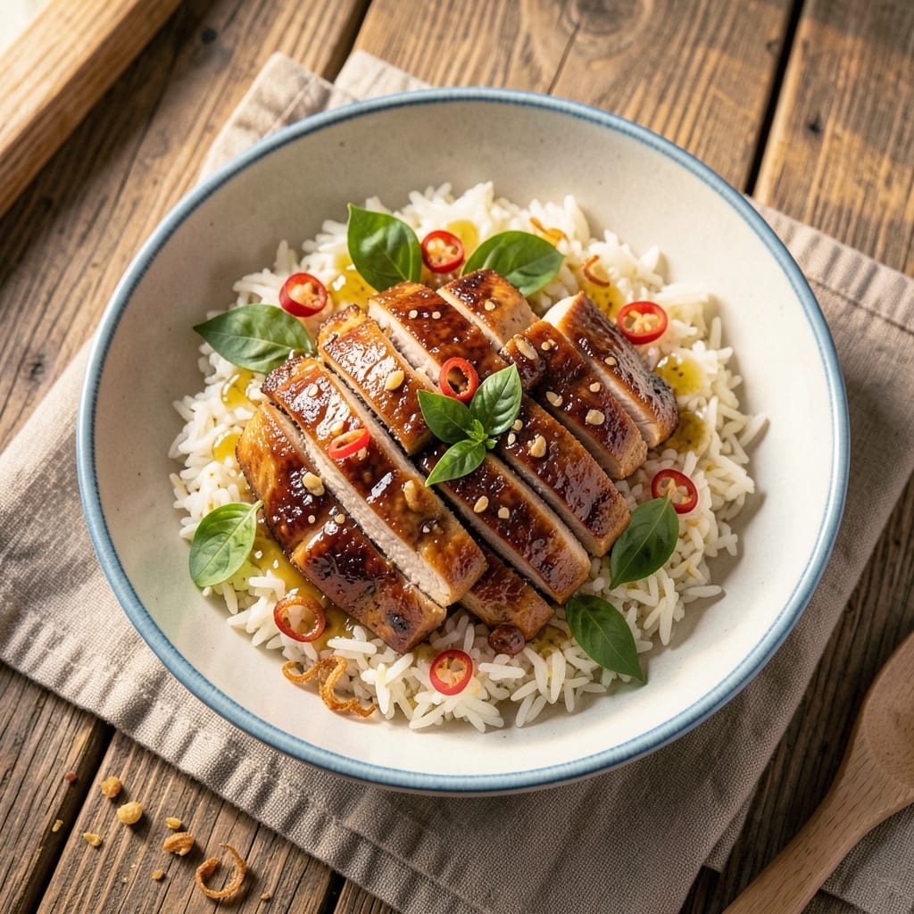Asian Ground Turkey and Rice Bowls Recipe: Fragrant Coconut-Jasmine Rice with Umami-Packed Sauce