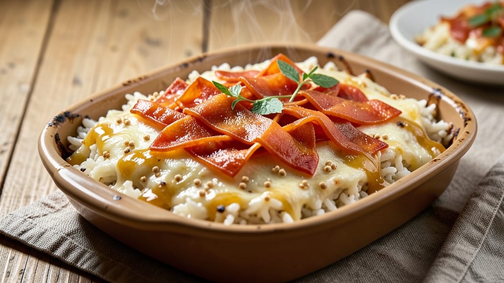Cheesy Rice Bake Recipe: Crispy Top, Melty Cheese Heaven in One Pan