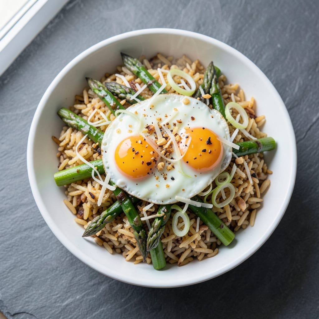 Asparagus Fried Rice Recipe: Bright Green Bites with Crispy Edges