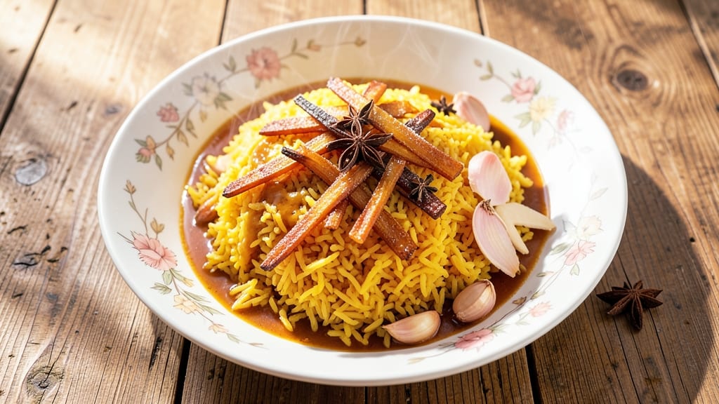Chinese Yellow Rice Recipe: Turmeric-Infused Fragrance With Crispy Celery Bites