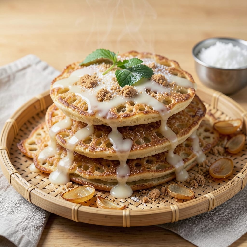Appam Recipe With Rice Powder: Fluffy Lacy Coconut Pancakes in Minutes