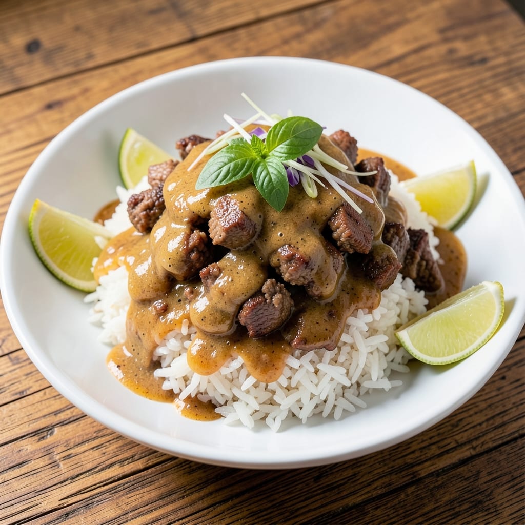 Asian Ground Beef and Rice Recipe: Fragrant Coconut-Lime Stir-Fry Magic