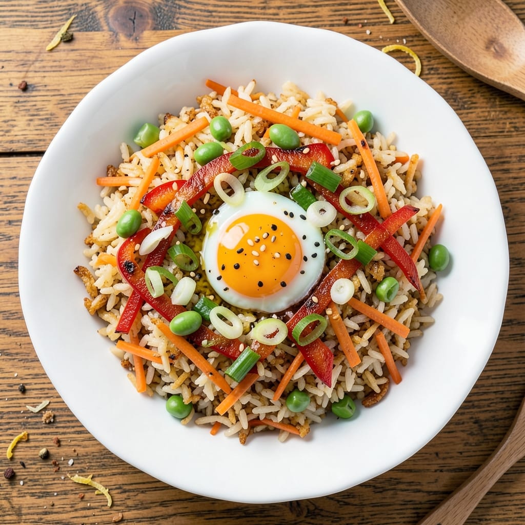 American-Style Fried Rice Recipe: Golden Egg and Veggie Crunch in 20 Minutes