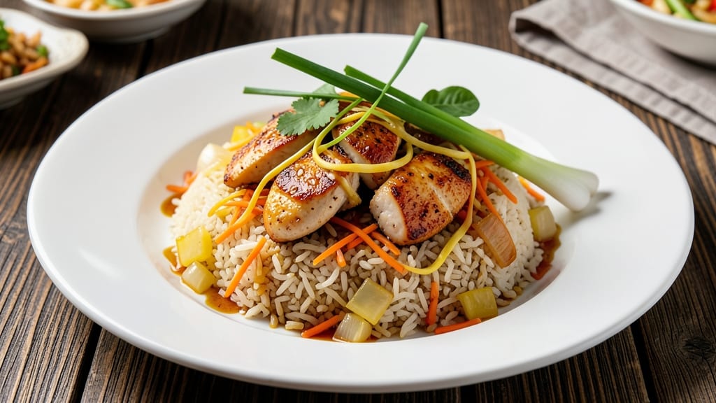 Chinese Restaurant Style Chicken Fried Rice Recipe: Wok-Heated Crunch With Silky Egg Ribbons