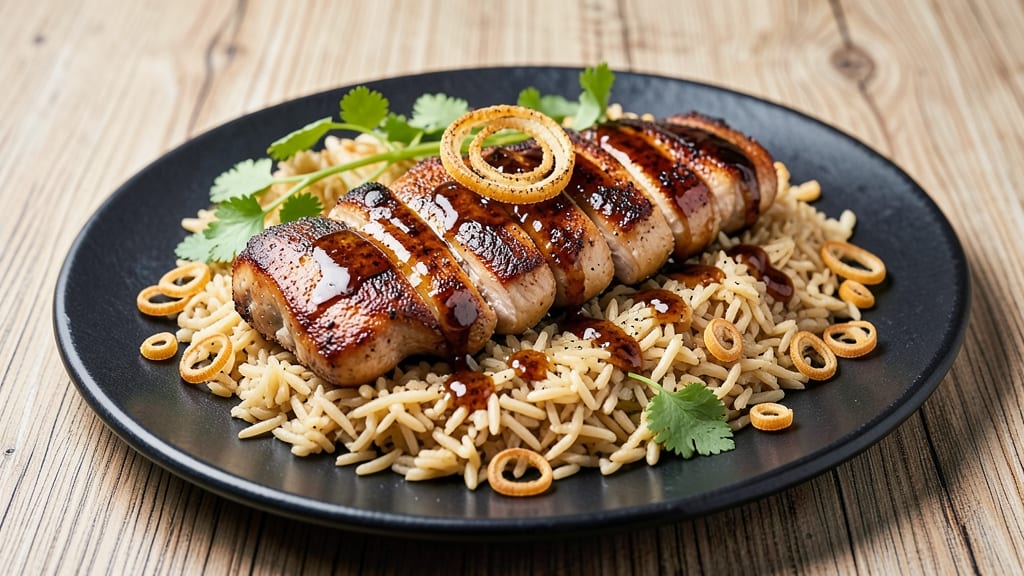 Chicken Long Rice Recipe Instant Pot: Fragrant Jasmine Rice with Tender Chicken and Savory Five-Spice Glaze