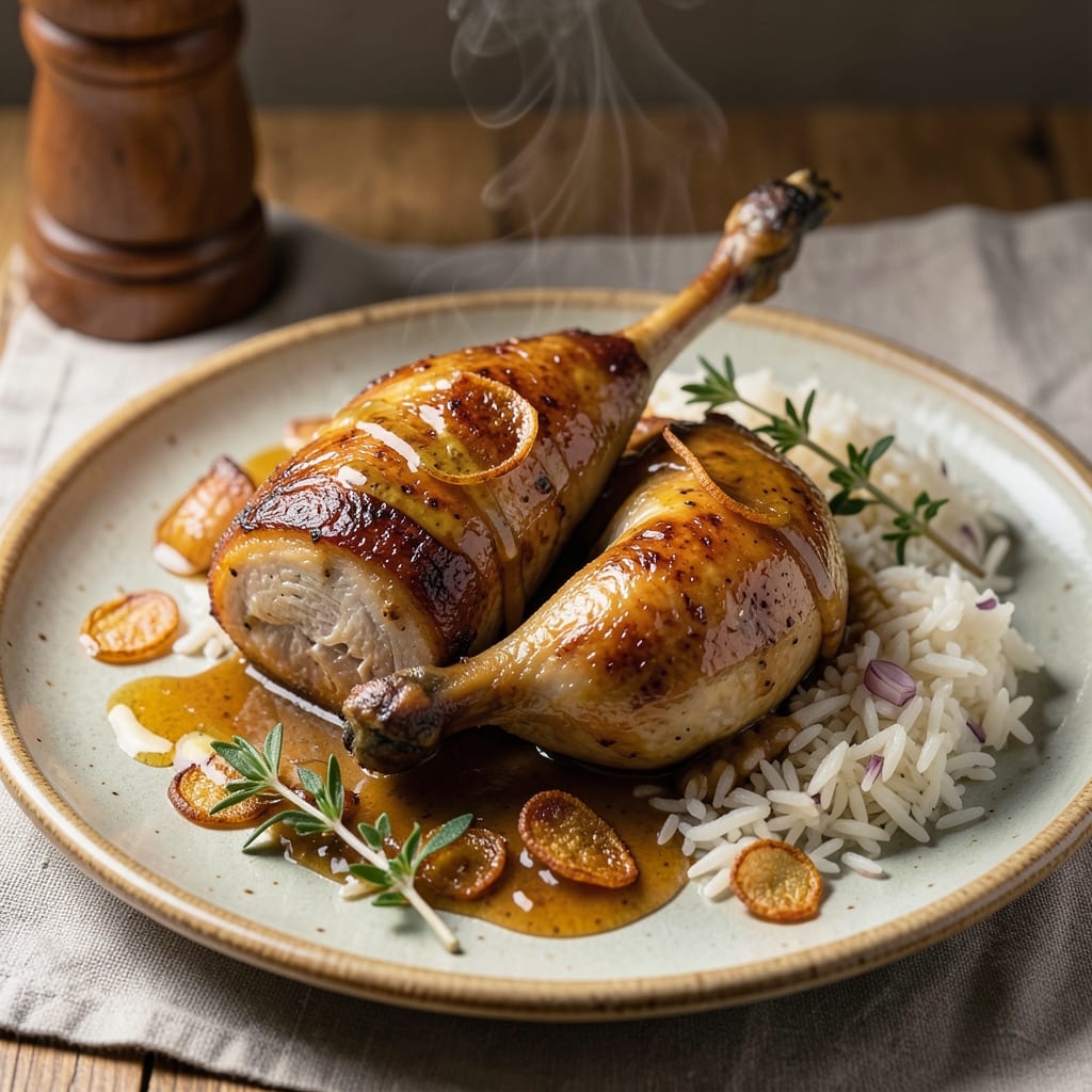 A Chef's Life Chicken and Rice Recipe: Apple Cider Braised to Golden Crisp Edges