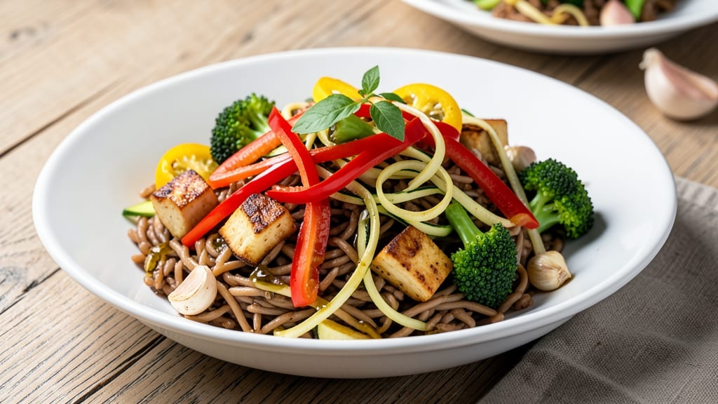 Brown Rice Pasta With Vegetables Recipe: Nutrient-Packed One-Pan Power Bowl