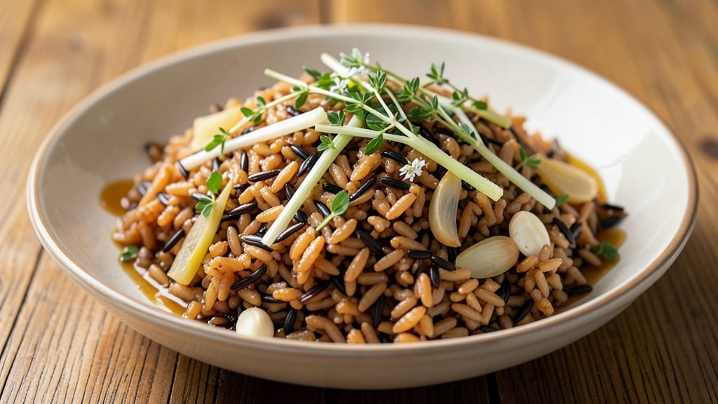 Brown and Wild Rice Pilaf Recipe: Nutty Earthy Grain Medley With Toasted Celery Crunch
